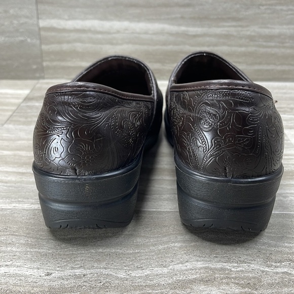 Duck Head Becky Floral Leather Tooled Comfort Clogs Womans Size 8 - Picture 6 of 11